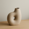 Vase en céramique Japandi “Kumo” – Déco minimaliste naturelle