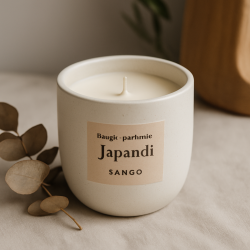 Bougie parfumée Japandi “Sango” – Figue & Bois tendre