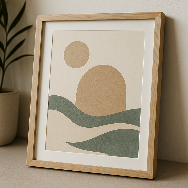 Poster Japandi “Sora” – Affiche minimaliste naturelle