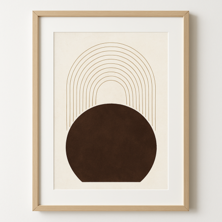 Affiche murale Japandi “Lumi” – Illustration minimaliste apaisante